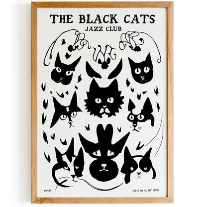 The Black Cats Jazz Club Poster
