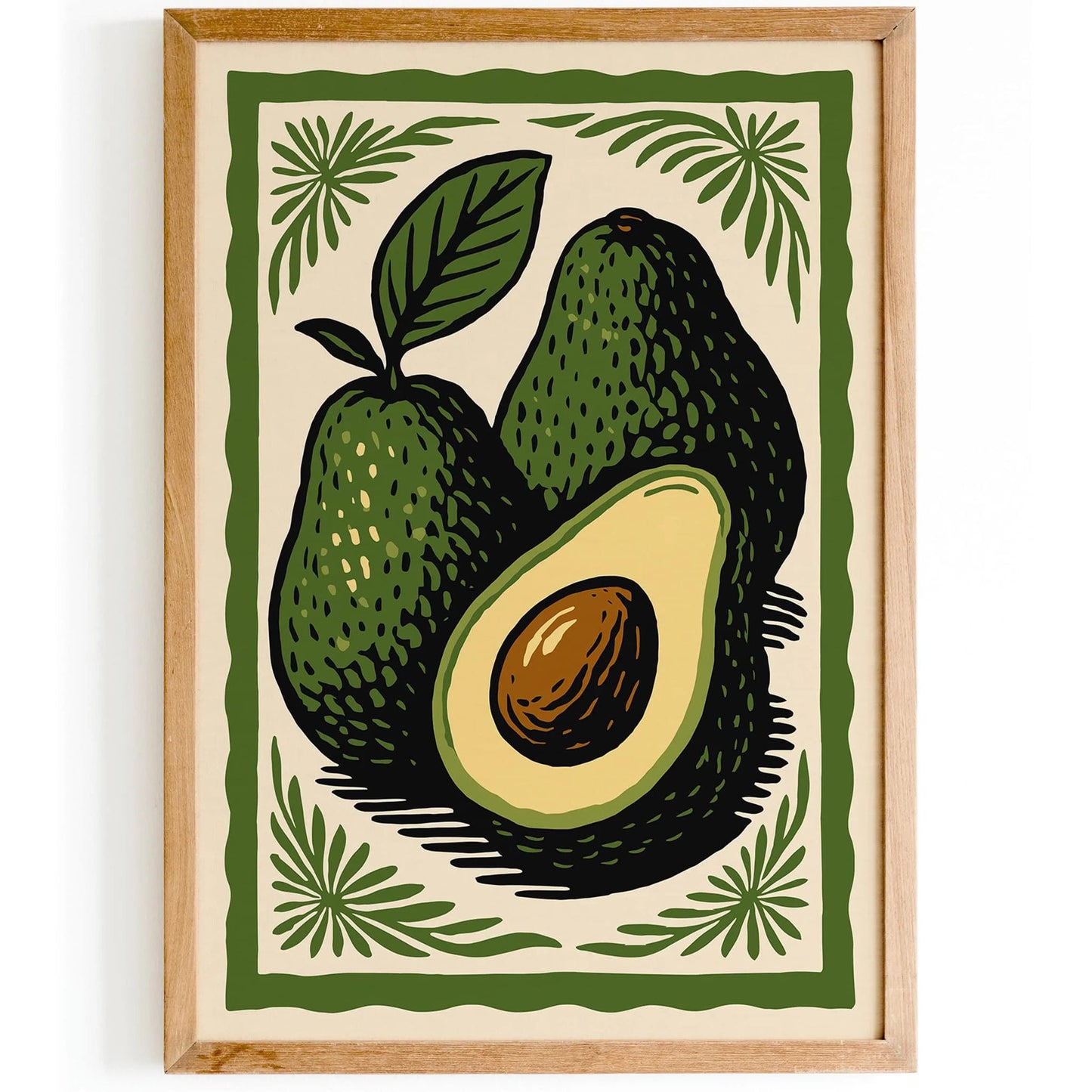 Green Avocado Kitchen Poster