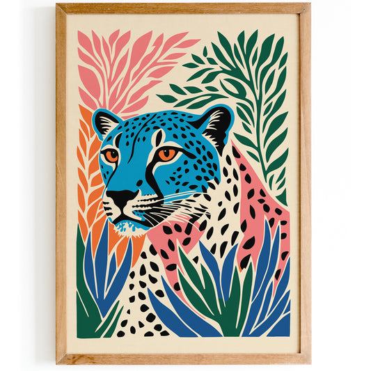 Cute Cheetah Wall Art - Perfect for Kids' Room Decor