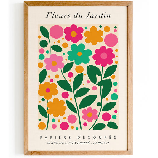 Paper Garden French Floral Botanical Print