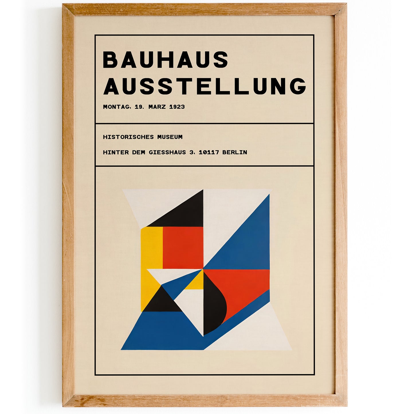 Bauhaus 1923 Retro Poster