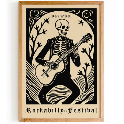 Rockabilly LA Music Festival Art Print