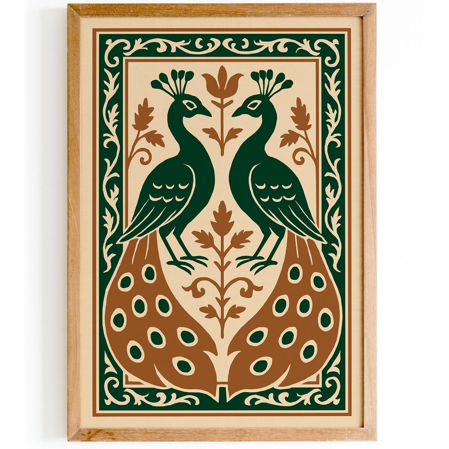 Vintage Art Nouveau Peacock Art