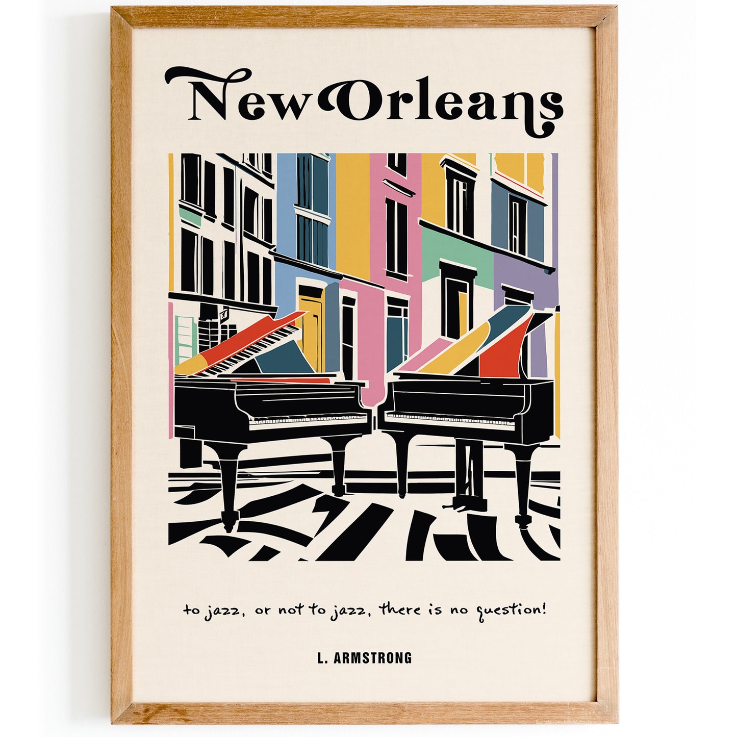 To Jazz or not to Jazz New Orleans Poster