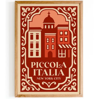 Piccola Italia New York City Poster