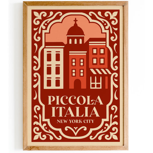 Piccola Italia New York City Poster