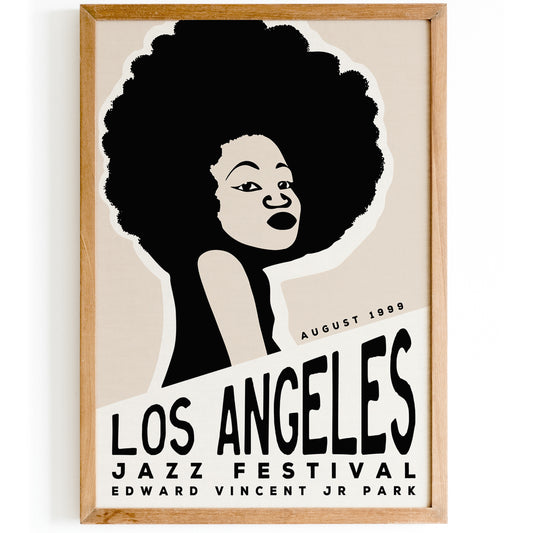 Los Angeles 1999 Jazz Festival Retro Poster