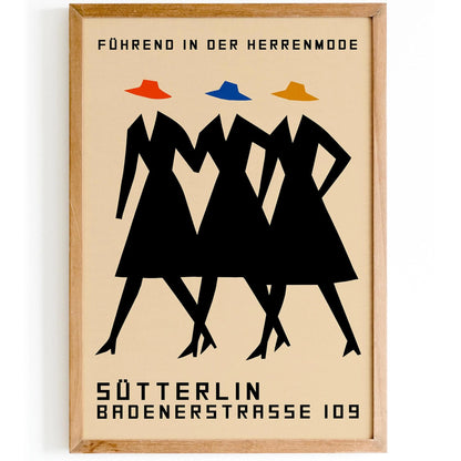 German Vintage Fashion Poster