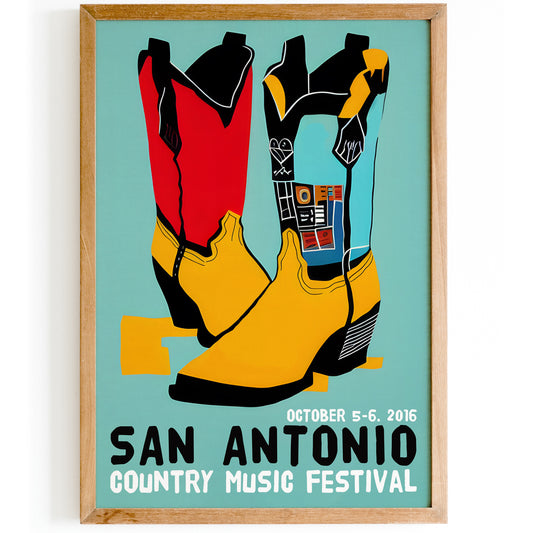 San Antonio 2016 Country Festival Poster