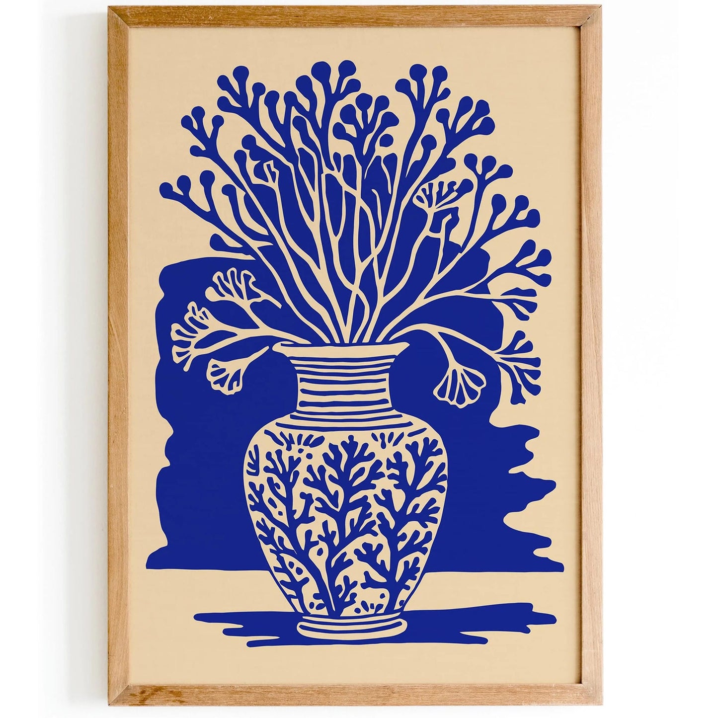 Nautical Home Decor Blue Coral Reefs Poster