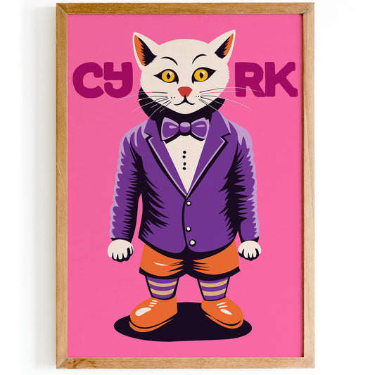 Retro Circus Poster - Polish Cyrk Wall Art