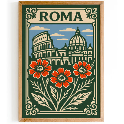 Rome Italy Cityscape Poster