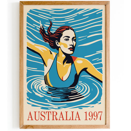 Australia 1997 Swim Poster