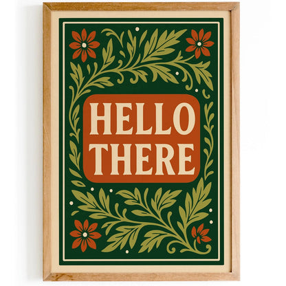 Hello There Poster – Entryway Wall Art