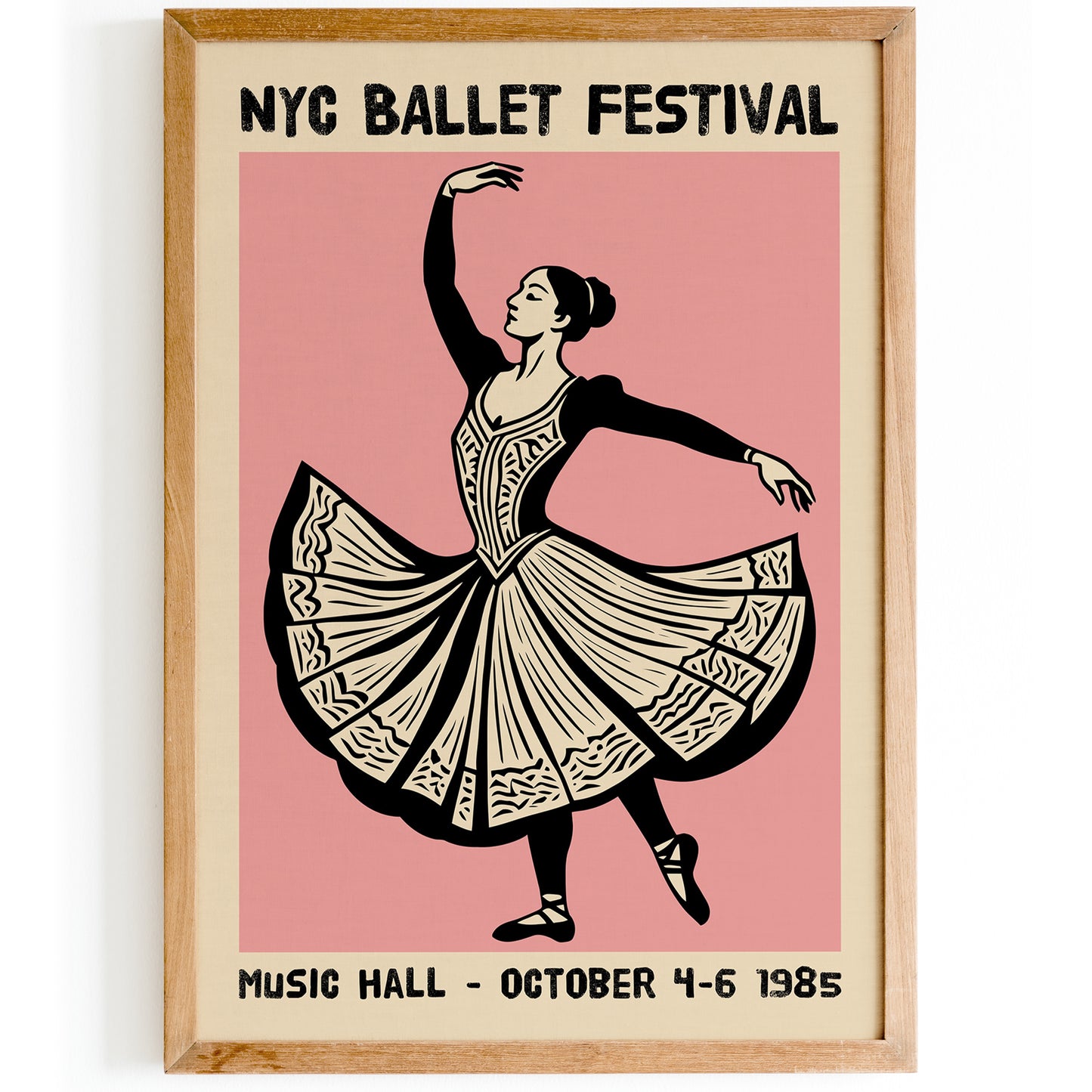 NYC Ballet Festival 1985 Poster Print