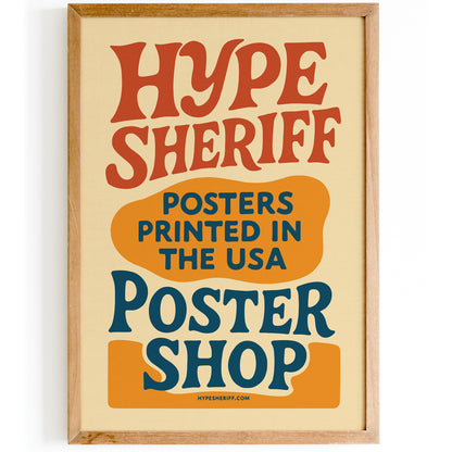 Retro Poster Store Poster Print