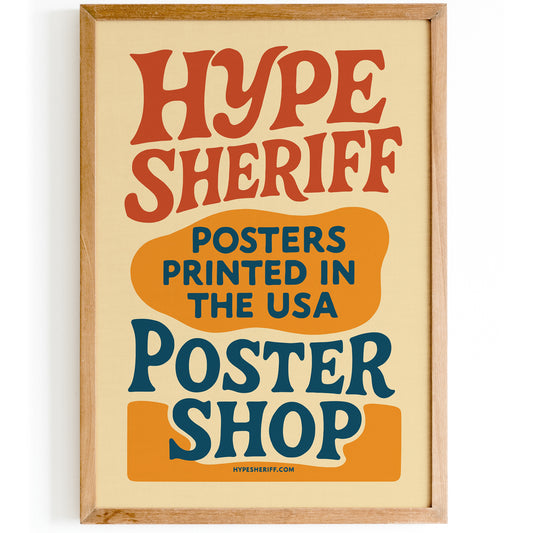 Retro Poster Store Poster Print