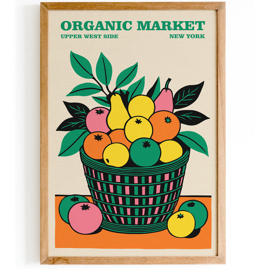 New York City Fruit Market Poster