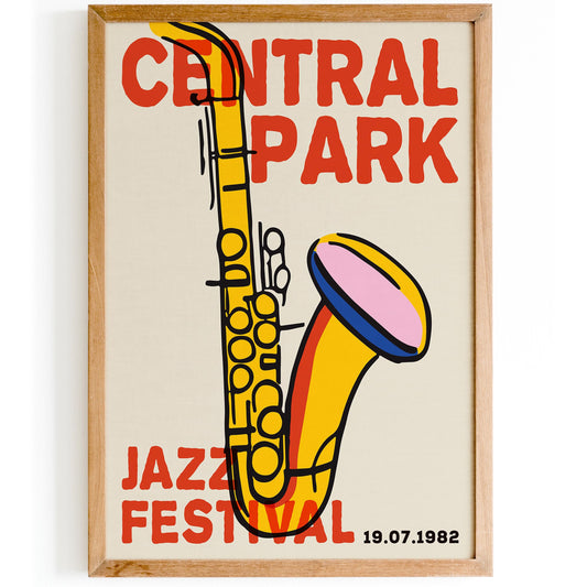 Central Park Jazz Poster Print