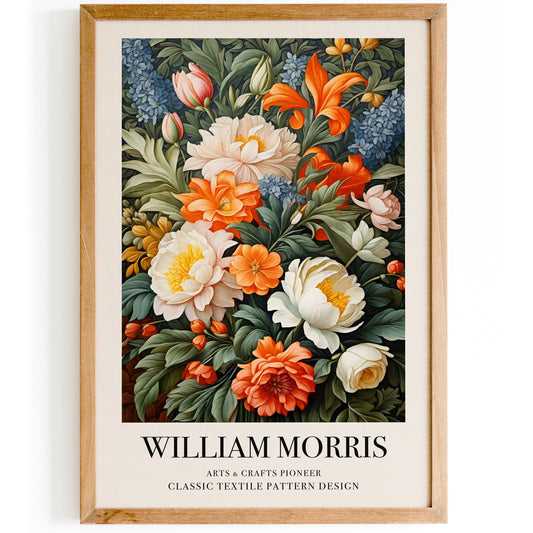 Elegant William Morris Botanical Print: Vintage Floral Art