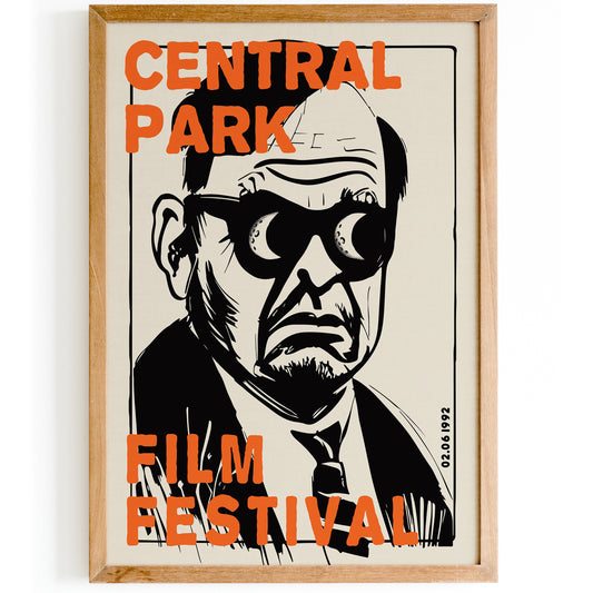 Central Park Film Festival 1992 Vintage Poster