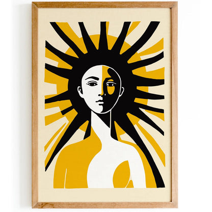 Sun Goddess Boho Art Print
