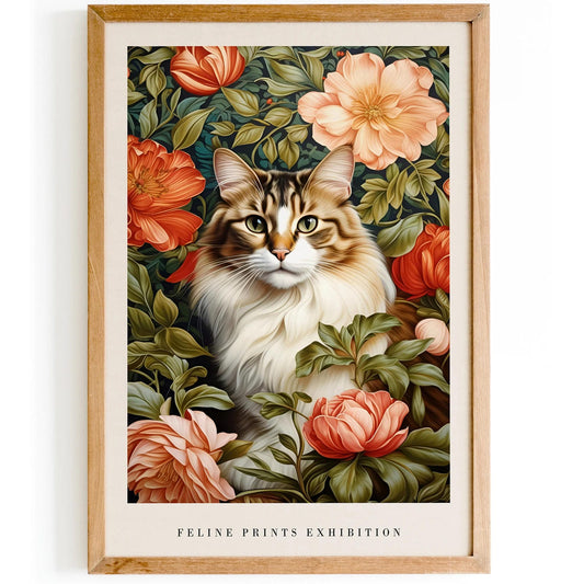 Royal Cat Portrait Art Print 2025