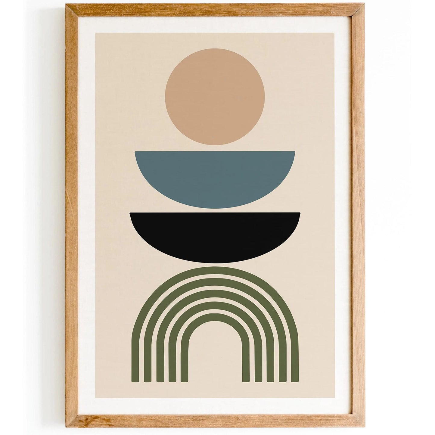 Modern Geometric Poster - Mancave Wall Decor