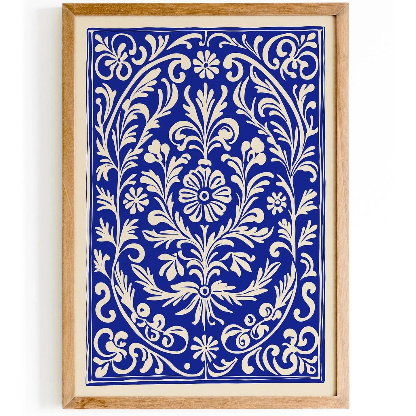 Ethno Floral Carpet Art Print