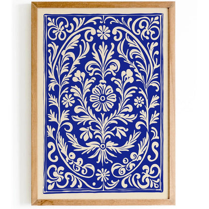 Ethno Floral Carpet Art Print