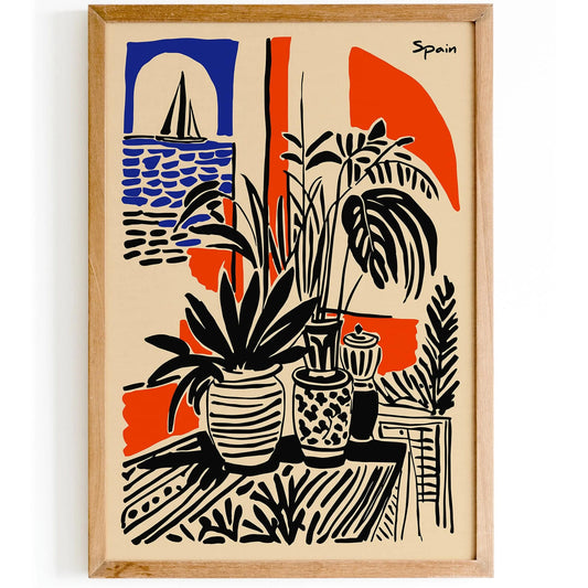 Spain, Rustic Travel Art Print 2025