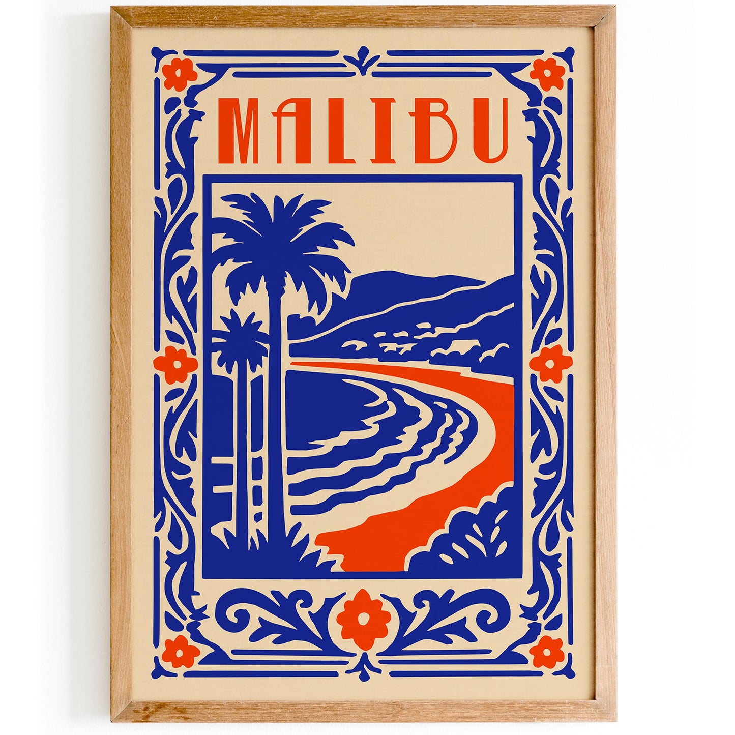 Malibu Travel Poster