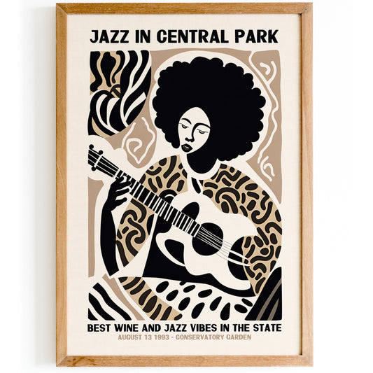 Jazz in Central Park, NYC Unique Print