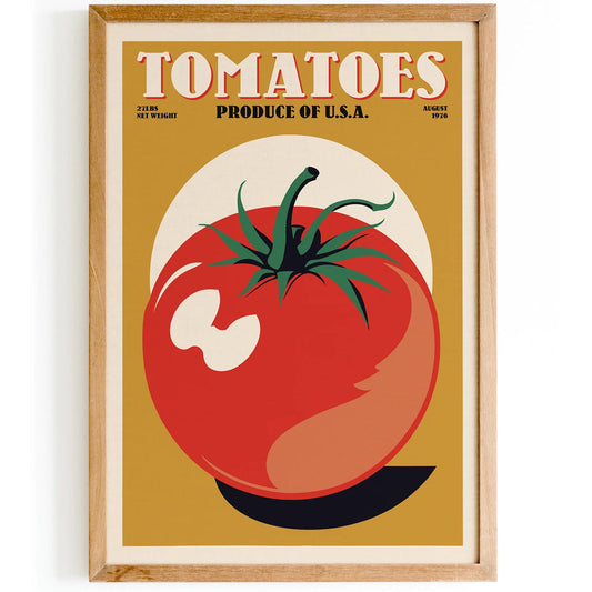 Vintage Tomatoes Produce Poster