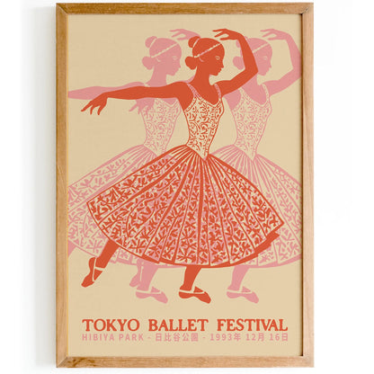 Tokyo Ballet Festival Vintage Poster