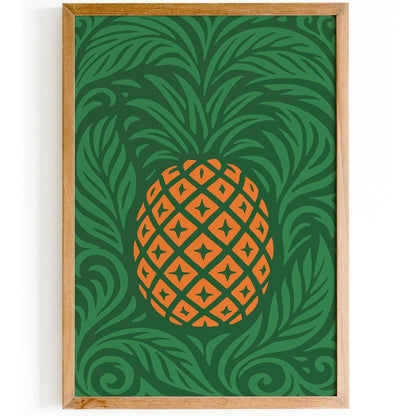 Kitchen Wall Art - Tropical Pineapple Print