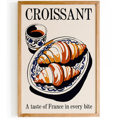 Croissant & Coffee: A Taste of France Poster