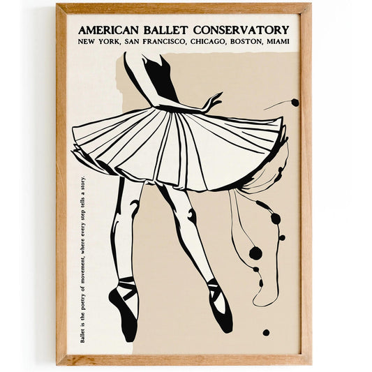 American Ballet Conservatory Modern Poster