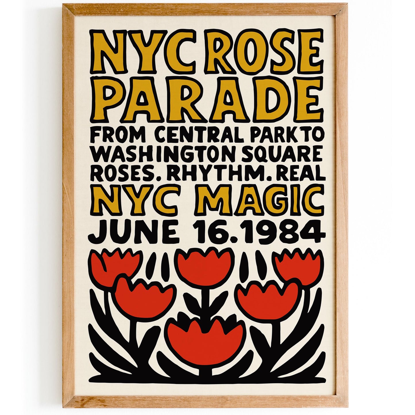 NYC Rose Parade Poster