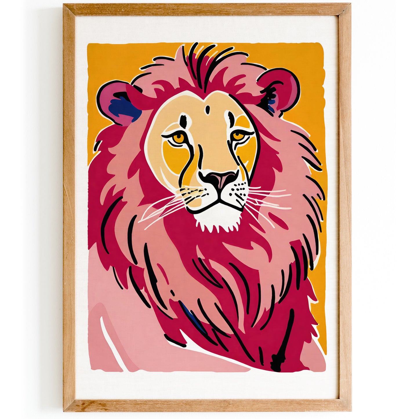 Noble Lion Cute Art Print