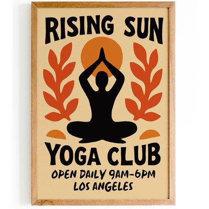 Yoga Club Los Angeles Poster