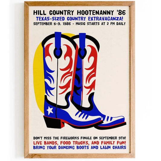 Hill Country Hootenanny Poster Print