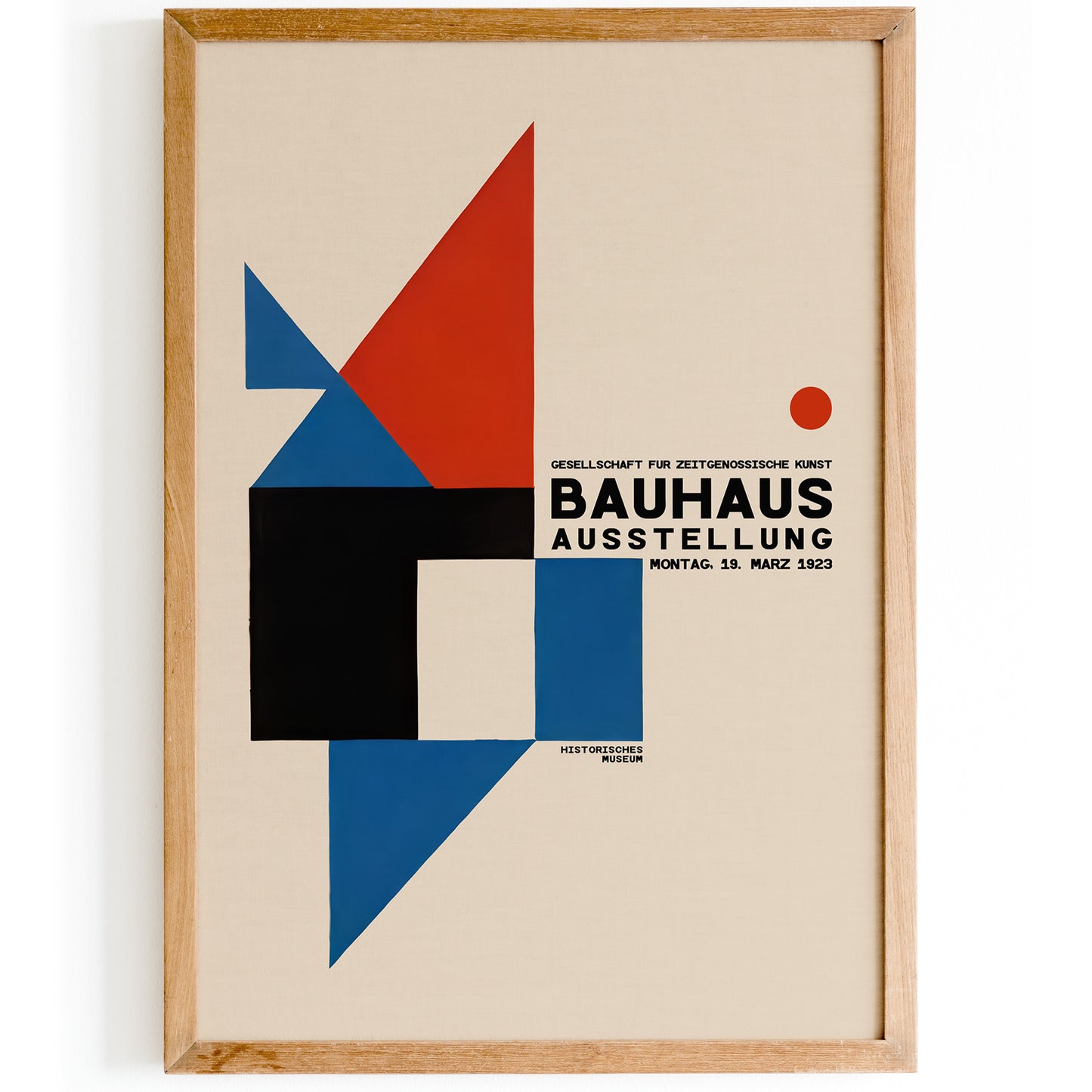 Bauhaus 1923 Exhibition Shapes Poster