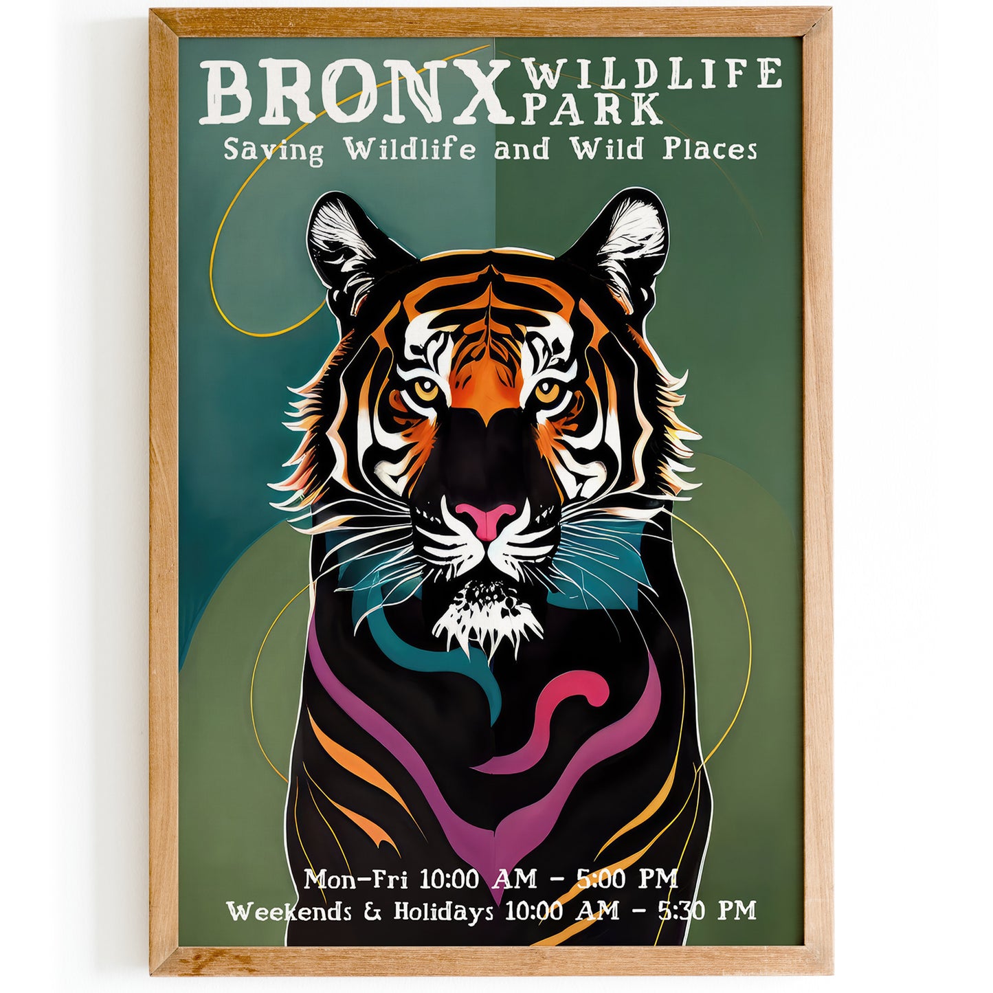 Bronx Wildlife Park Zoo Poster
