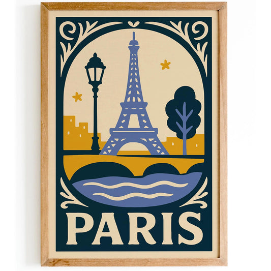 Paris Eiffel Tower Poster - Cityscape Wall Art