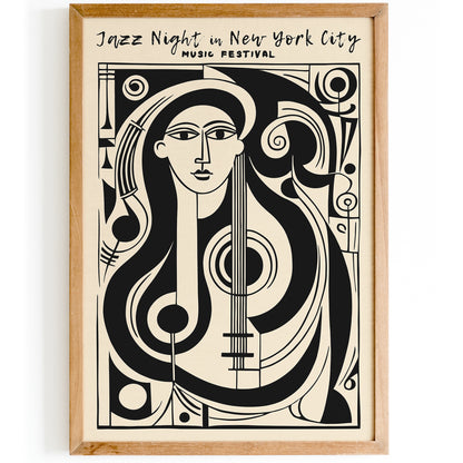 Jazz Night in NYC Music Poster