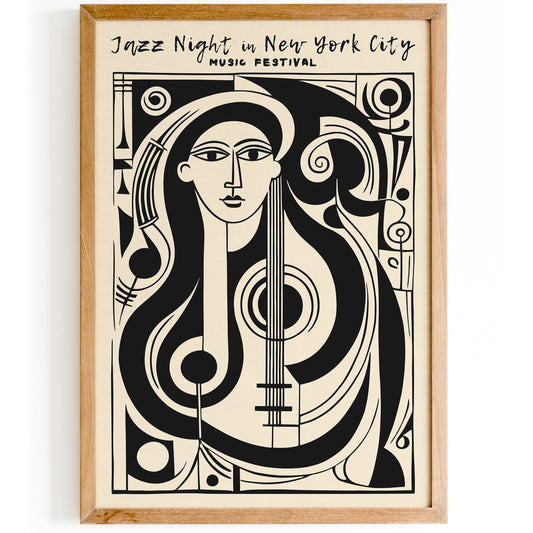 Jazz Night in NYC Music Poster