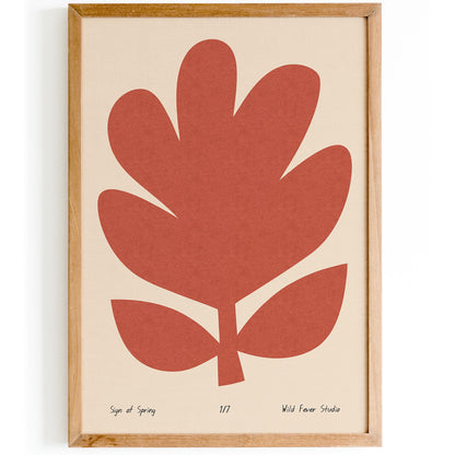 Spring Abstract Floral Poster