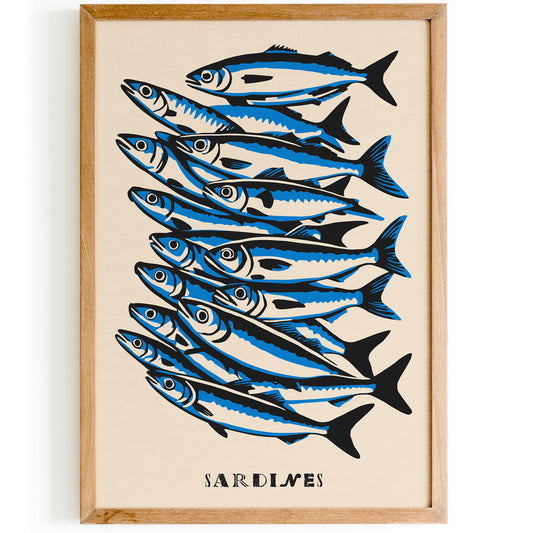 Sardines Kitchen Art Print