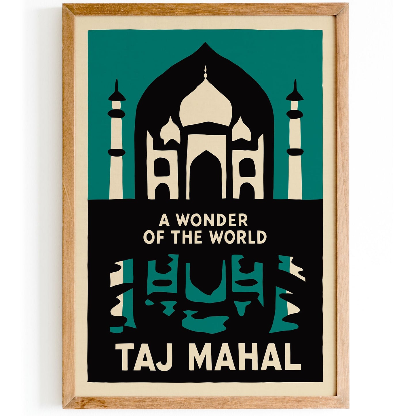 Taj Mahal Wonder Poster